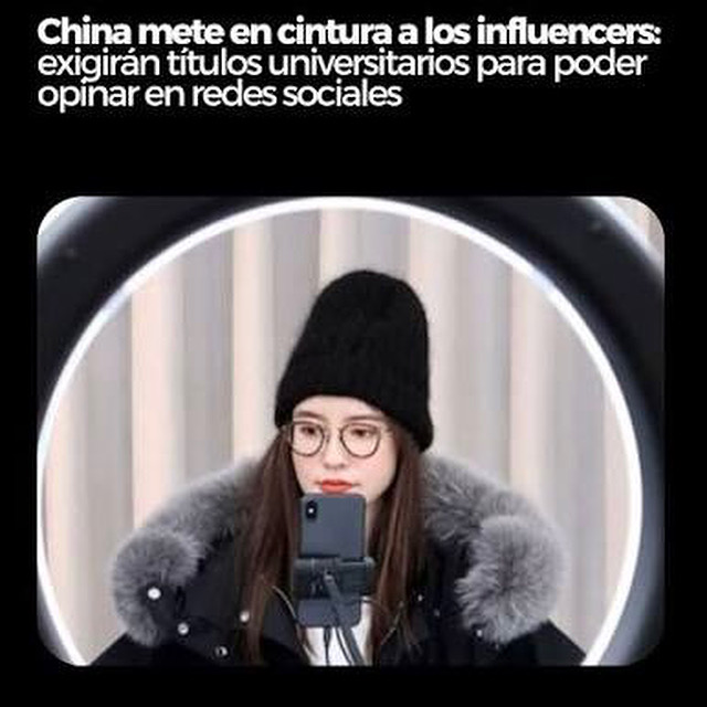 China regula influencers