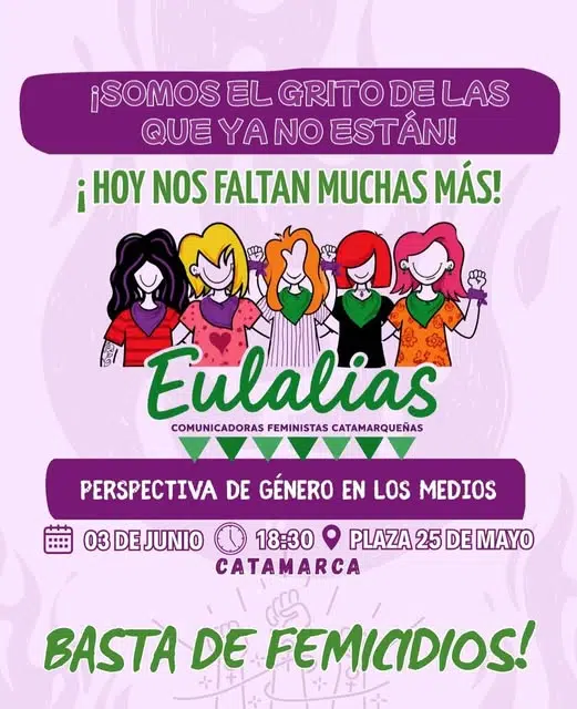 ✊🏽📢 CATAMARCA SE MOVILIZA CONTRA LOS FEMICIDIOS