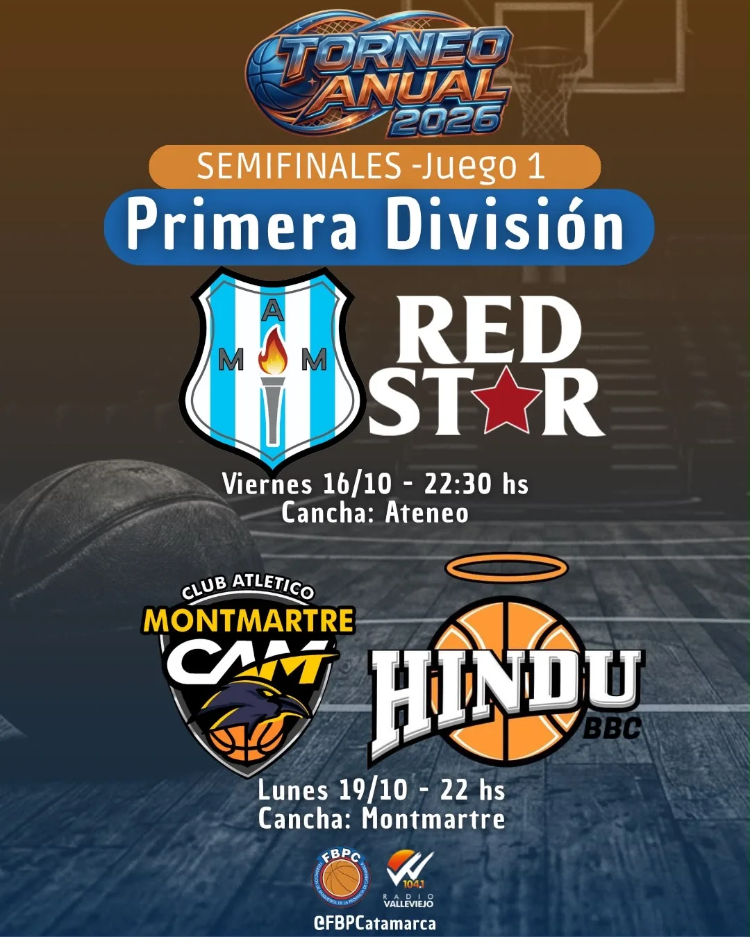 🏀🔥 ¡COMIENZAN LOS PLAYOFFS DEL TORNEO ANUAL DE BÁSQUET EN CATAMARCA!