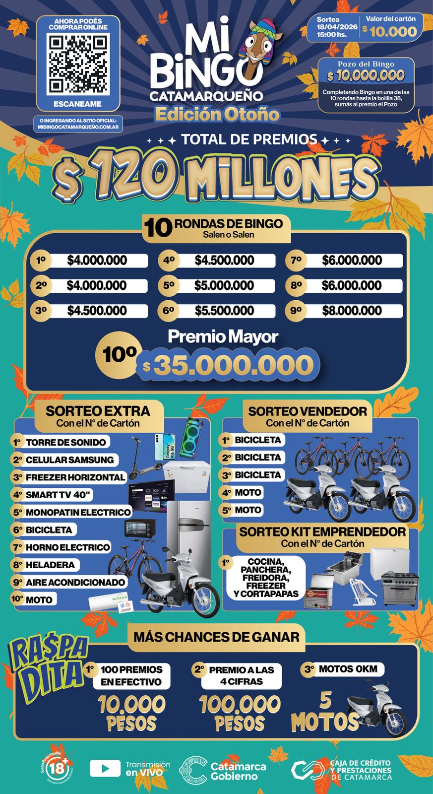 🍂✨ ¡LLEGA MI BINGO CATAMARQUEÑO – EDICIÓN OTOÑO! ✨🍂